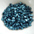 100 Beads - Pinch 5x3mm Pastel Petrol - Czech Glass