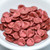 30 Beads - Rose Petal 8x7mm - Matte Metallic Lava Red - Czech Glass
