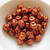 25 Beads - 11mm Pinched Round - Matte Copper - Czech Glass