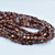 50 Beads - 5x3mm Pinch Siam Ruby Bronze Vega Czech Glass