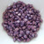100 Beads - Pinch 6mm - Chalk White Lilac Vega Luster - Czech Glass