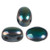 Samos® par Puca® (20 beads) 2-Hole 7x5mm Oval - Jet Celsian