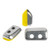 5 grams - Piros® par Puca® Paris - Opaque Jonquil Silver - Czech Glass
