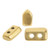 5 grams - Piros® par Puca® Paris - Light Gold Matte - Czech Glass