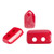 5 grams - Piros® par Puca® Paris - Opaque Coral Red Luster - Czech Glass