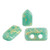 5 grams - Piros® par Puca® Paris - Opaque Green Turquoise Splash - Czech Glass