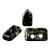 5 grams - Piros® par Puca® Paris - Jet Splash - Czech Glass