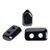 5 grams - Piros® par Puca® Paris Jet Hematite - Czech Glass