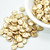 30 Beads - Rose Petal 8x7mm - Aztec, Pale Gold - Czech Glass