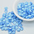 30 Beads - Rose Petal 8x7mm - Pastel Turquoise - Czech Glass