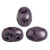 Samos® par Puca® (20 beads) 2-Hole 7x5mm Oval - Metallic Matte Violet Spotted