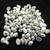 Samos® par Puca® (20 beads) 2-Hole 7x5mm Oval Argentees Silver