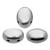 Samos® par Puca® (20 beads) 2-Hole 7x5mm Oval Argentees Silver