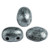 Samos® par Puca® (20 beads) 2-Hole 7x5mm Oval - Metallic Matte Old Silver Spotted