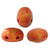 Samos® par Puca® (20 beads) 2-Hole 7x5mm Oval - Opaque Light Coral Bronze