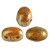 Samos® par Puca® (20 beads) 2-Hole 7x5mm Oval - Opaque Hyacinth Gold Spotted