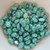 Samos® par Puca® (20 beads) 2-Hole 7x5mm Oval - Opaque Green Turquoise Luster - Czech Glass
