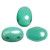 Samos® par Puca® (20 beads) 2-Hole 7x5mm Oval - Opaque Green Turquoise Luster - Czech Glass