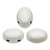 Samos® par Puca® (20 beads) 2-Hole 7x5mm Oval - Chalk White