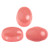 Samos® par Puca® (20 beads) 2-Hole 7x5mm Oval Opaque Indian Peach, Czech Glass