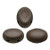 Samos® par Puca® (20 beads) 2-Hole 7x5mm Oval - Dark Bronze Matte