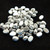 Samos® par Puca® (20 beads) 2-Hole 7x5mm Oval Matte Metallic Aluminum Silver