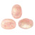 Samos® par Puca® (20 beads) 2-Hole 7x5mm Oval - Light Rose Opal Splash