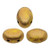 Samos® par Puca® (20 beads) 2-Hole 7x5mm Oval - Opaque Jonquil Bronze