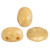 Samos® par Puca® (20 beads) 2-Hole 7x5mm Oval - Opaque Beige Splash - Czech Glass