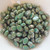 Samos® par Puca® (20 beads) 2-Hole 7x5mm Oval -Opaque Green Turquoise New Picasso - Czech Glass