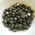Samos® par Puca® (20 beads) 2-Hole 7x5mm Oval - Metallic Matte Green Spotted