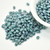 2x5mm SuperDuo Beads - Green Turquoise Nebula - 10 grams Czech Glass