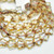 8mm Table Cut Star, Crystal Clear Picasso, 20 Beads, Czech Glass
