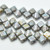 Silky Beads 6mm Chalk Lazure Blue, 40 Beads Czech Glass