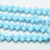 Silky Beads 5mm Opaque Blue Turquoise, 40 Beads Czech Glass