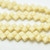 Silky Beads 5mm Opaque Ivory, 40 Beads Czech Glass