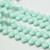 Silky Beads 6mm Light Green Turquoise , 40 Beads Czech Glass