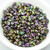 2x5mm SuperDuo Beads Magic Violet Green 10 grams Czech Glass Beads