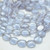8x10mm Table Cut Oval Light Tanzanite, 10 Beads Czech Glass