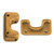 12 Beads - Telos® par Puca® Paris - Bronze Gold Matte - Czech Glass