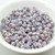 4x2mm Teacup 100 Beads - Milky Amethyst Luster Iris - Czech Glass Beads