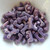 12 Beads - Telos® par Puca® Paris - Opaque Mix Amethyst Gold Ceramic Look - Czech Glass