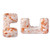 12 Beads - Telos® par Puca® Paris - Opaque White Tweedy - Czech Glass