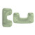 12 Beads - Telos® par Puca® Paris - Opaque Light Green Ceramic Look - Czech Glass