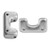 12 Beads - Telos® par Puca® Paris - Aluminum Silver Matte - Czech Glass