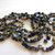 30 Beads - 5mm Mini Tile, 2-Hole - Jet Picasso - Czech Glass