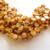 30 Beads -5mm Mini Tile, 2-Hole - Chalk Dark Travertin - Czech Glass