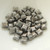 Wibeduo® (25 Beads) Chalk Grey Luster 8mm x 8mm 2-hole Czech Glass