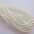 4mm Round Czech Glass Pearl White (120 beads)
