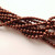 4mm Round Czech Glass Pearl Bronze (120 beads)